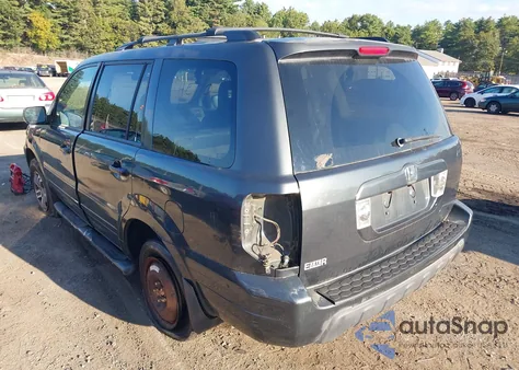 2003 Honda Pilot Ex-L из США, поврежденный, VIN 2HKYF18633H561820